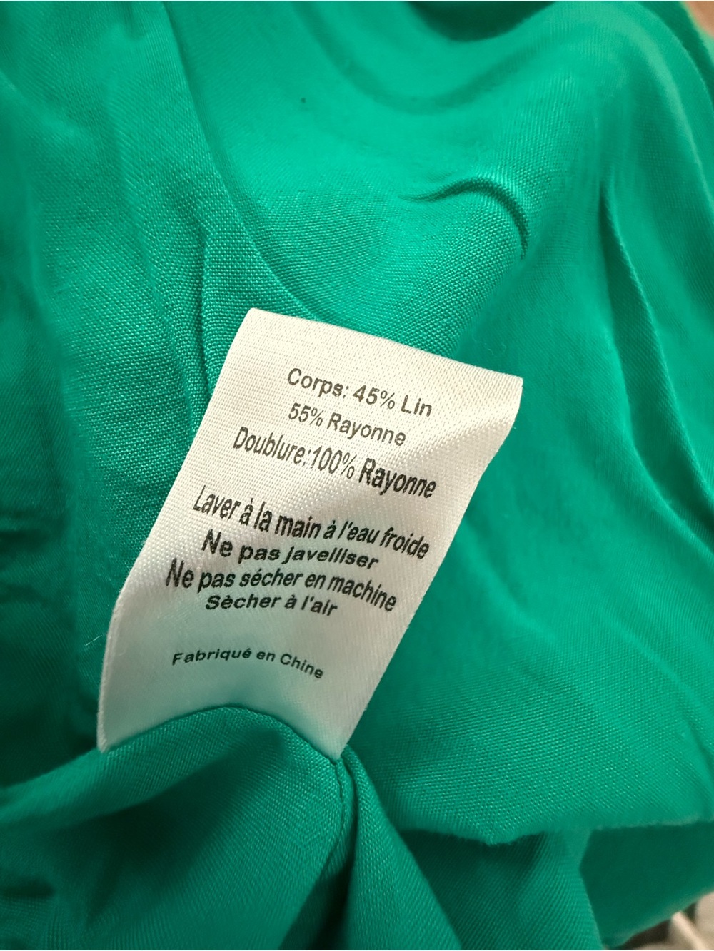 Lulus Green Linen Blend Wrap Mini Dress XS - Picture 9 of 9
